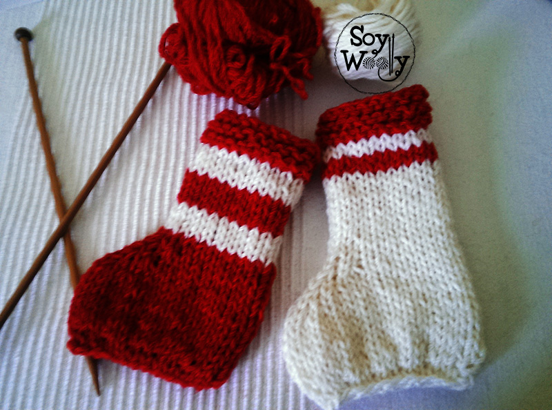 Como hacer calcetines navidad punto-Soy Woolly