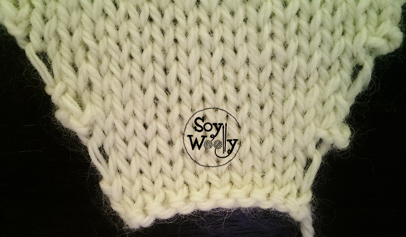 Aumentos técnica de la lazada dos agujas-Soy Woolly