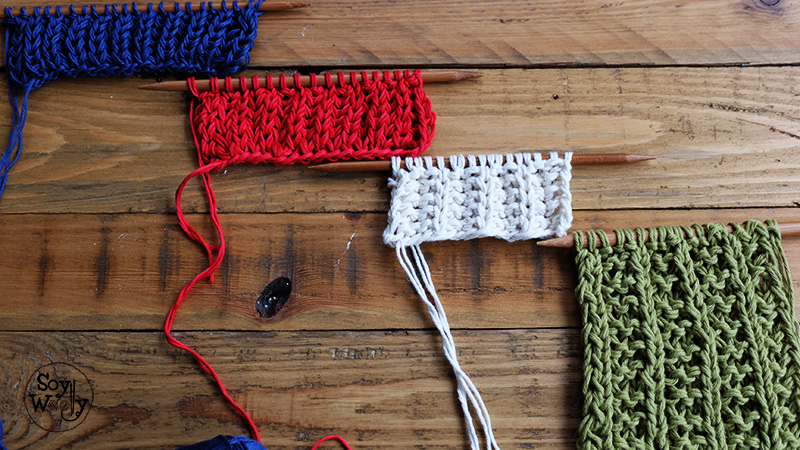 Tipos de punto ingles dos agujas calceta tricot-Soy Woolly