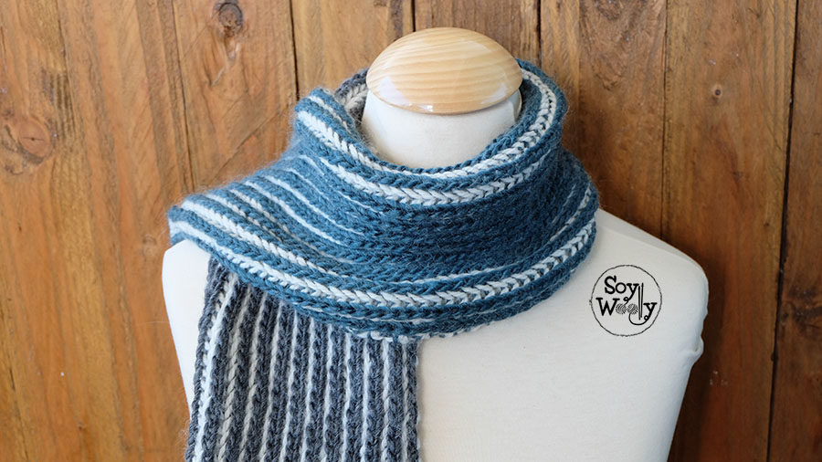 Teje una Unisex en Punto Brioche dos Soy Woolly