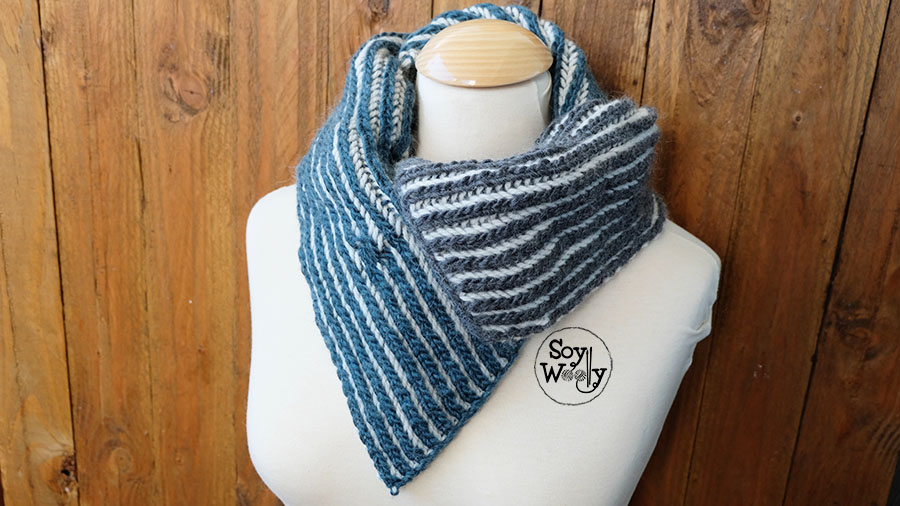 Teje una Unisex en Punto Brioche dos Soy Woolly