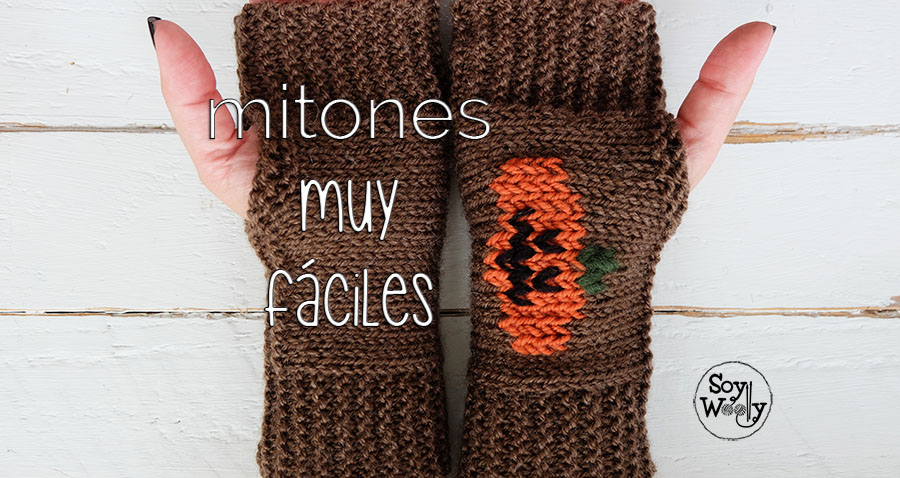 Mitaines très faciles toutes tailles tricot / Mitones dos agujas