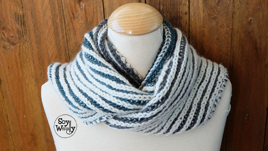 Teje una Unisex en Punto Brioche dos Soy Woolly