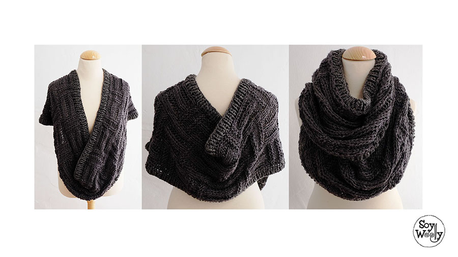 Tutorial tejer Katniss cowl-Soy Woolly