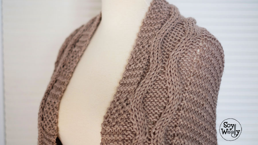 Teje bolero tapado sueter-Soy Woolly