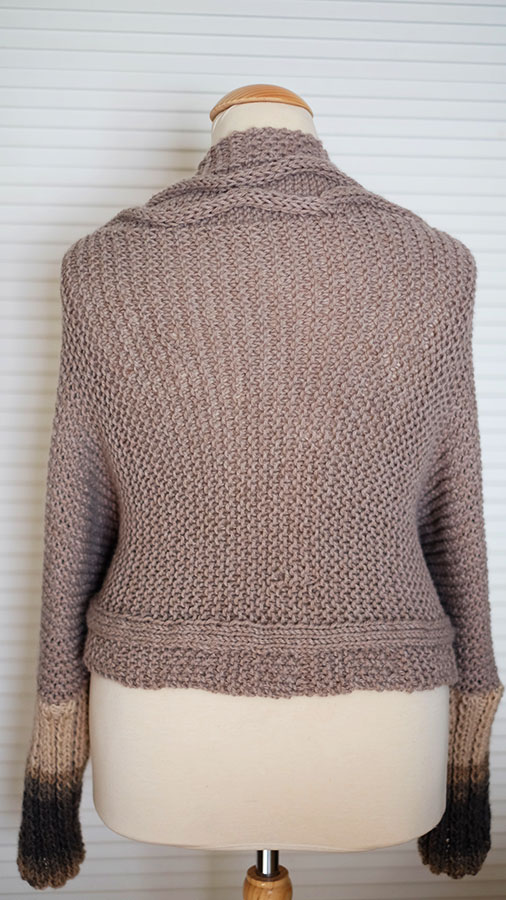 Como tejer un cardigan con trenzas dos agujas facil-Soy Woolly