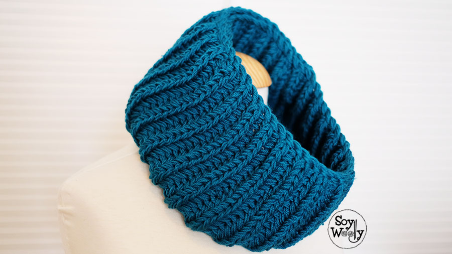 Teje un cuello para hombre o mujer-Soy Woolly