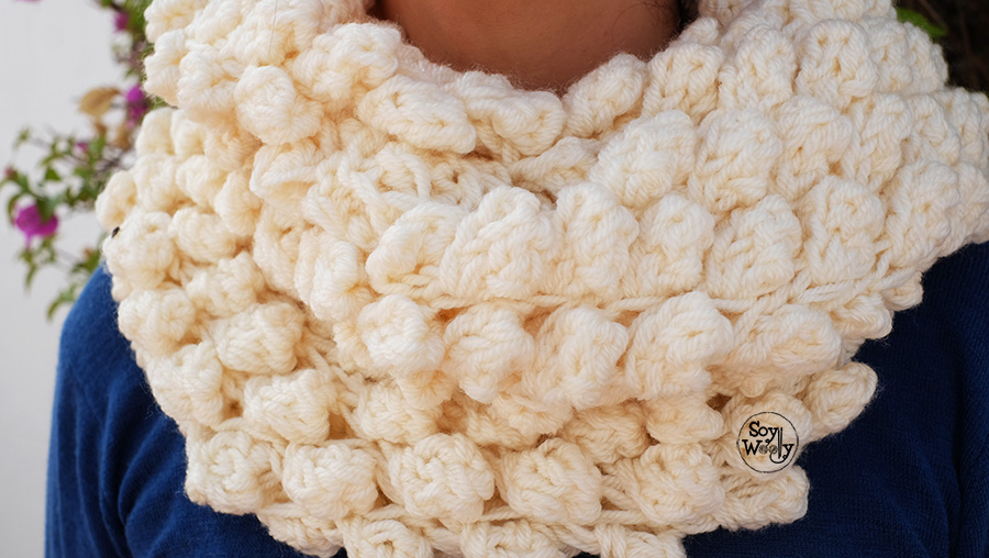 Cuello tejido en Punto Bodoques TRICOT | Soy Woolly