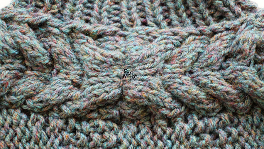 Tejer Trenza Candelabro en dos agujas palillos tricot
