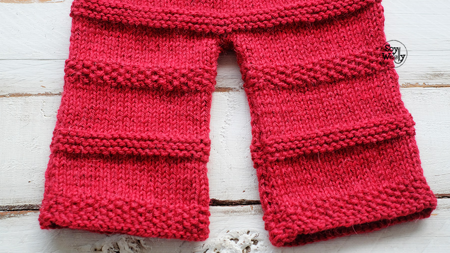 Cortar Artista revolución Pantalones fáciles para bebé tejidos con dos agujas | Soy Woolly