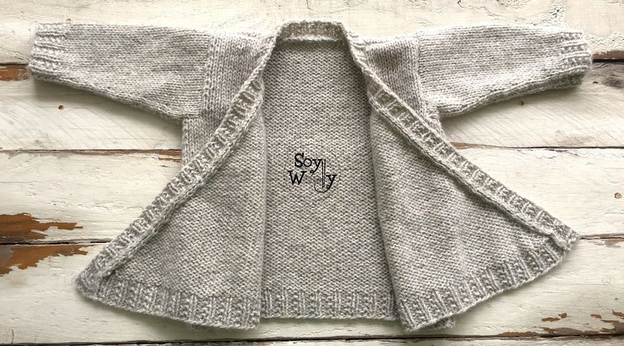 Chaqueta para niños tejida dos agujas paso a paso. Soy Woolly