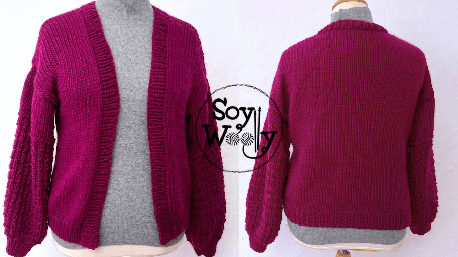 Tutorial Tu Primer Cárdigan Tejido en Dos Agujas Soy Woolly